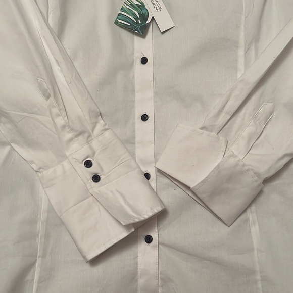 NWT White Button Down Blouse - Picture 6 of 8